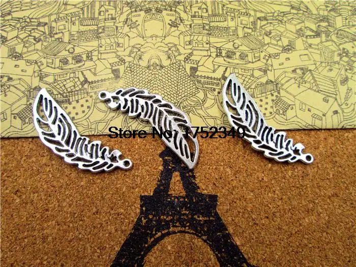 15 шт. антикварная серебряная Милая филигранные граненые шармы, кулон в виде пера 13x36m
15 шт. антикварная серебряная Милая филигранные граненые шармы, кулон в виде пера 13x36m