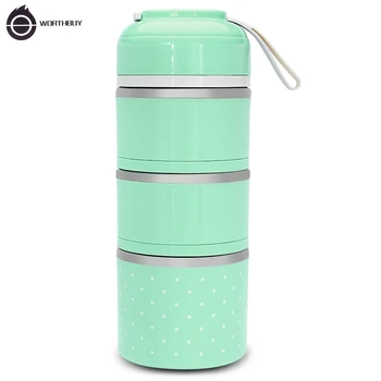 A Worthbuy Lunch Box Thermal Leak-proof Stainless Steel+Silicone Lunch Box For Kids Multi-layers Portable Food Container
A Worthbuy Lunch Box Thermal Leak-proof Stainless Steel+Silicone Lunch Box For Kids Multi-layers Portable Food Container