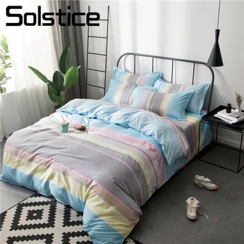 Solstice Home Textile King Queen Single Bedding Set Girl Kid Adult Woman Linen Blue Pink Stripe Duvet Cover Bed Sheet Pillowcase
Solstice Home Textile King Queen Single Bedding Set Girl Kid Adult Woman Linen Blue Pink Stripe Duvet Cover Bed Sheet Pillowcase