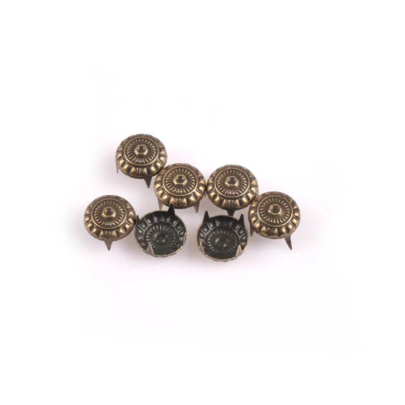 Description Picture 5 of itemBronze Leathercraft Studs And Spikes For Clothes Metal Studs Brads Scrapbooking Embellishment Crafts Decoration 100pcs CP1917