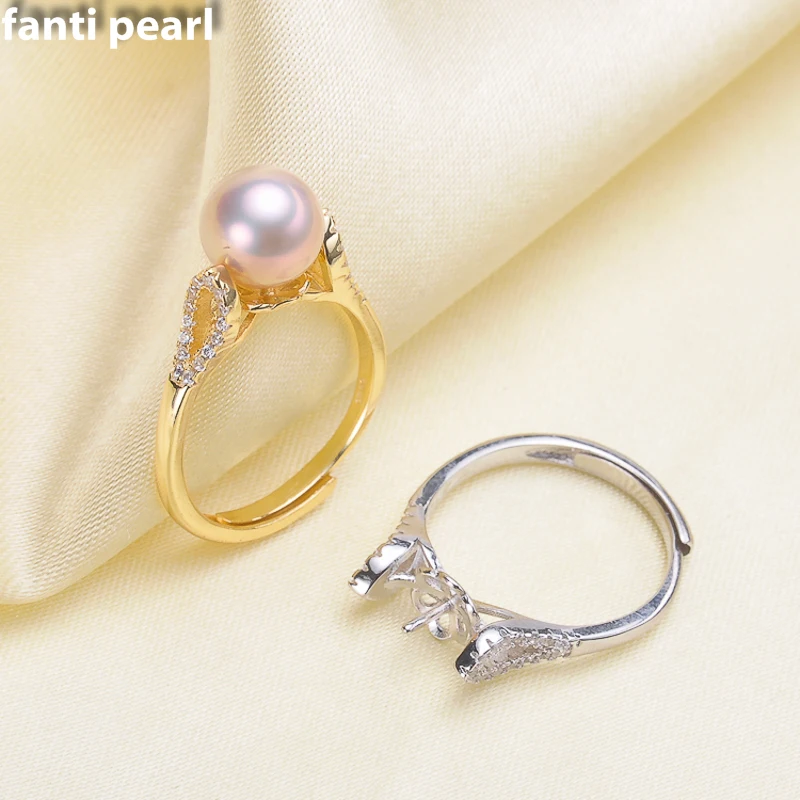 DIY Pearl Ring 925 silver Accessories Natural freshwater Pearl rings s925 Sterling Silver ring simple style 8-11mm ring
DIY Pearl Ring 925 silver Accessories Natural freshwater Pearl rings s925 Sterling Silver ring simple style 8-11mm ring