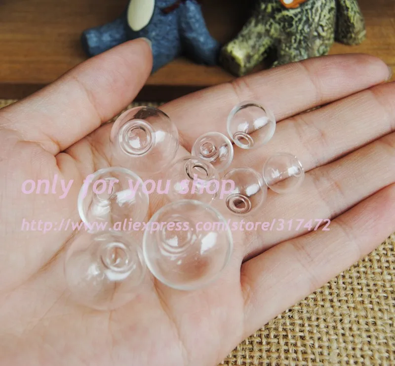 100pcs transparent glass orbs Glass Vial pendant glass globe bubble DIY charm glass wishing pendant
100pcs transparent glass orbs Glass Vial pendant glass globe bubble DIY charm glass wishing pendant