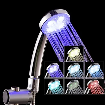 Automatic 7 Color 4 LED Lights Handing Rainfall Shower Head Single Round Shower Head
Automatic 7 Color 4 LED Lights Handing Rainfall Shower Head Single Round Shower Head