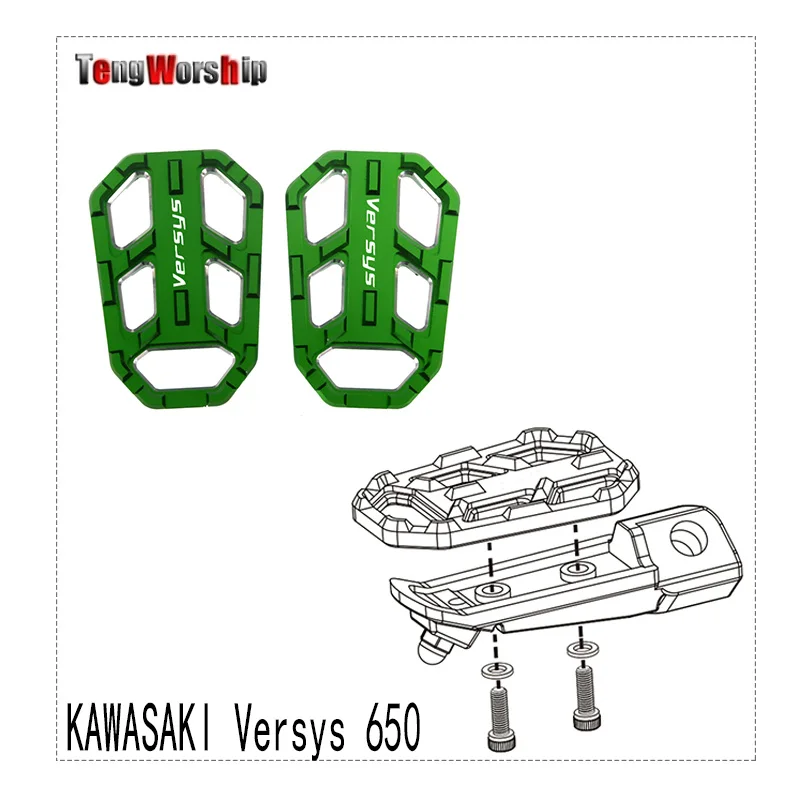 TENG WORSHIP Motorcycle Accessories FOR KAWASAKI Versys 650 2010-2019 NC Aluminum Alloy Widened Pedals
TENG WORSHIP Motorcycle Accessories FOR KAWASAKI Versys 650 2010-2019 NC Aluminum Alloy Widened Pedals