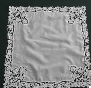 Hight quality white 100% cotton computer embroidery lace flowers handkerchief free shipping 
Hight quality white 100% cotton computer embroidery lace flowers handkerchief free shipping