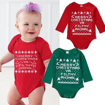 OKLADY Christmas Newborn Baby Boy Girls Long Sleeve Romper Jumpsuit Outfits Sunsuit Green Red Cotton Xmas Clothes 0-18M
OKLADY Christmas Newborn Baby Boy Girls Long Sleeve Romper Jumpsuit Outfits Sunsuit Green Red Cotton Xmas Clothes 0-18M