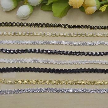 50Meter/Lot Gold Sliver Braid Lace Ribbons DIY Garment Handmade Sewing Decoration Applique 0.5cm Wide Lace Trims Fabric
50Meter/Lot Gold Sliver Braid Lace Ribbons DIY Garment Handmade Sewing Decoration Applique 0.5cm Wide Lace Trims Fabric