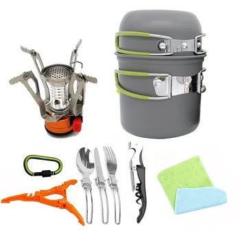 Outdoor Picnic Pots Pans BBQ Grills Cookware Cooking Set Camping Non-stick Tableware
Outdoor Picnic Pots Pans BBQ Grills Cookware Cooking Set Camping Non-stick Tableware