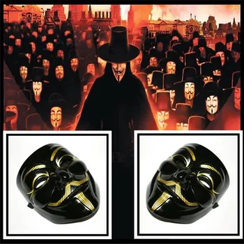 Movies Vendetta Anonymous Film Guy Fawkes Face Mask For Halloween Fancy Dress Costume Cosplay Costume March Protest Party Masks
Movies Vendetta Anonymous Film Guy Fawkes Face Mask For Halloween Fancy Dress Costume Cosplay Costume March Protest Party Masks