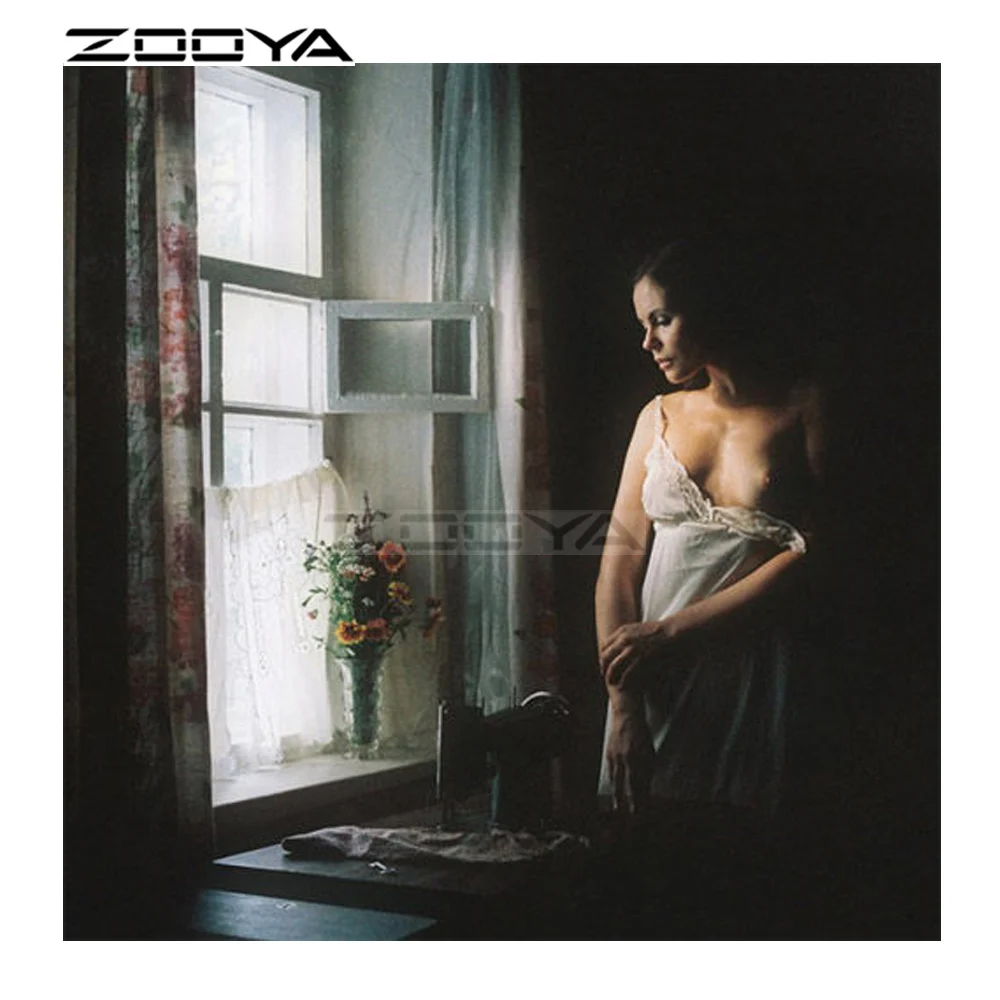 ZOOYA Round Diamond Painting 5D Embroidery Diamond Mosaic Pattern Rhinestone Painting Woman Standing By The Window Gift R2356
ZOOYA Round Diamond Painting 5D Embroidery Diamond Mosaic Pattern Rhinestone Painting Woman Standing By The Window Gift R2356