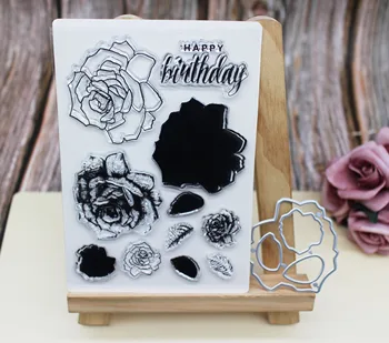 Rose Metal Cutting Dies Birthday letter clear stamps&die set for Scrapbooking Album Paper Card Embossing craft flower dies cut
Rose Metal Cutting Dies Birthday letter clear stamps&die set for Scrapbooking Album Paper Card Embossing craft flower dies cut