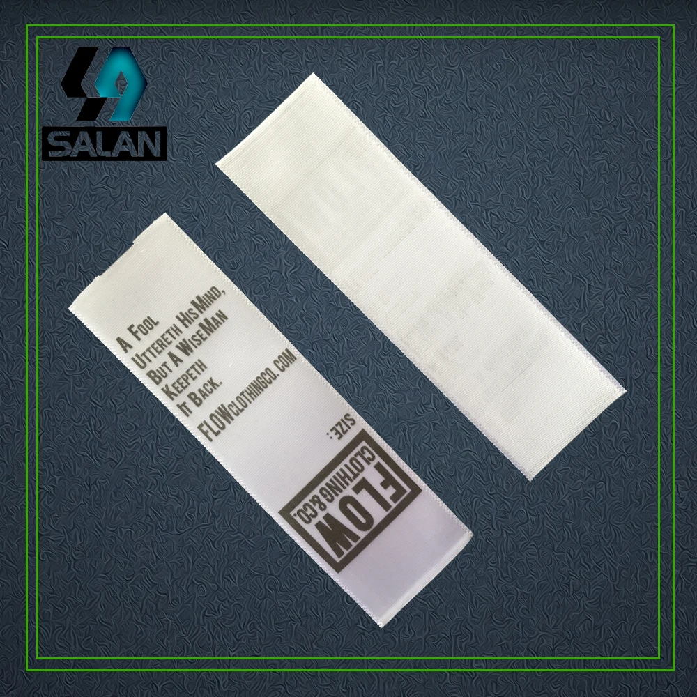 Customized Selvage ribbon satin care label for custom garment bag printed tag washing label for clothing sewing tags
Customized Selvage ribbon satin care label for custom garment bag printed tag washing label for clothing sewing tags