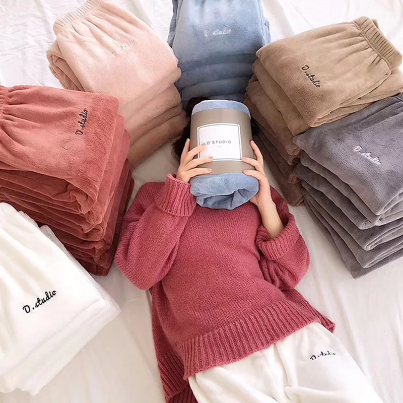Fairy Warm Pants Female Winter Japanese Coral Fleece Bundle Pants Loose Lazy Sleep Pants Wild Home Casual Pants Women's Clothing
Fairy Warm Pants Female Winter Japanese Coral Fleece Bundle Pants Loose Lazy Sleep Pants Wild Home Casual Pants Women's Clothing