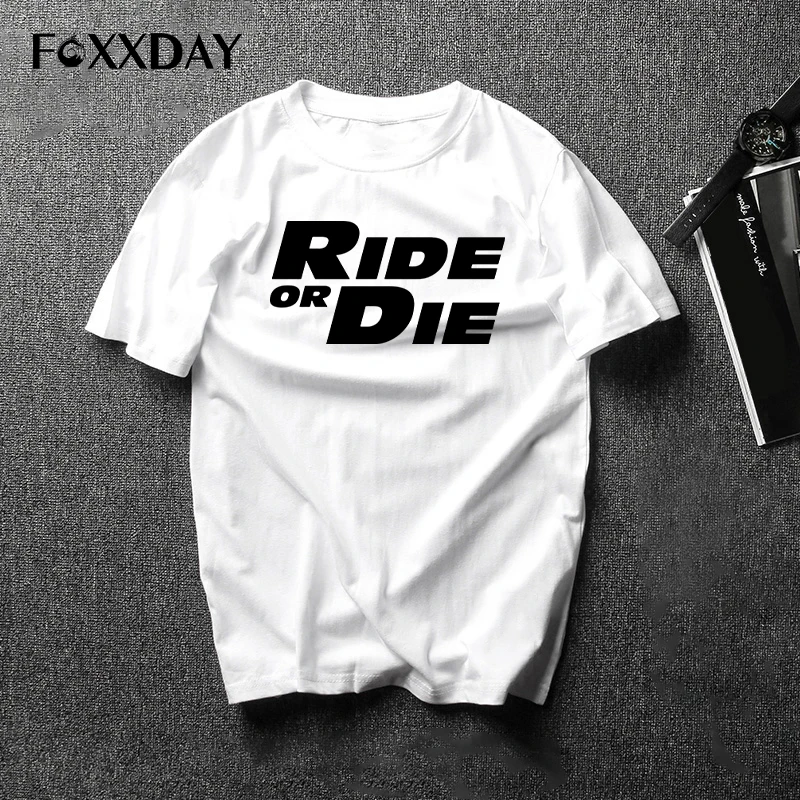 

Ride or Die T Shirt Letter Print Men Paul Walker Fast Furious Women Men O-Neck T-Shirt Casual Short Sleeve Tee shirt Male