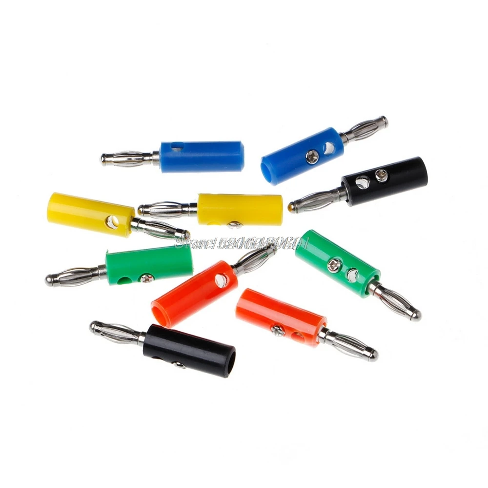 10pcs 5 color Wire Audio Speaker Cable Banana Plug Connectors 4mm Adapter Connectors New R16 Whosale&DropShip
10pcs 5 color Wire Audio Speaker Cable Banana Plug Connectors 4mm Adapter Connectors New R16 Whosale&DropShip