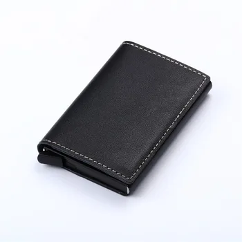 2020 Unisex Genuine Leather Card Holder Vintage Card Wallet Crazy Horse Leather Rfid Aluminium Credit Business Card Holder
2020 Unisex Genuine Leather Card Holder Vintage Card Wallet Crazy Horse Leather Rfid Aluminium Credit Business Card Holder