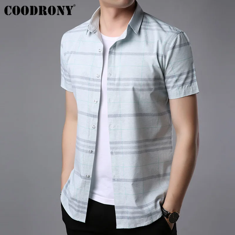 COODRONY Short Sleeve Striped Shirt Men Brand Clothing 2019 Spring Summer Business Casual Shirts Social Camisa Masculina S96045
COODRONY Short Sleeve Striped Shirt Men Brand Clothing 2019 Spring Summer Business Casual Shirts Social Camisa Masculina S96045