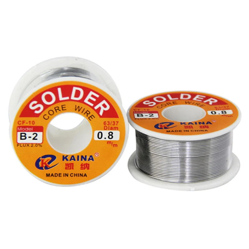 KAINA-63-37-Tin-Solder-Welding-Iron-Wire-Lead-0-8mm-2-Rosin-Core-Flux-Reel