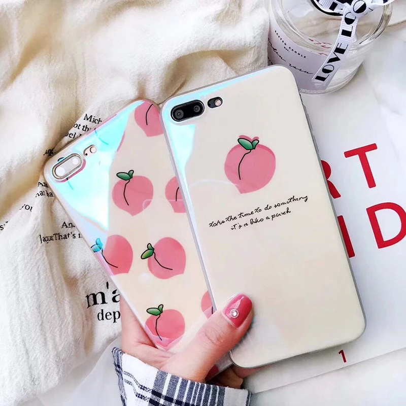 LOVECOM Blu-Ray Phone Case For iPhone XR XS Max 6 6S 7 8 Plus X Luxury Soft IMD Fruit Peach Letter Full Body Phone Back Cover
LOVECOM Blu-Ray Phone Case For iPhone XR XS Max 6 6S 7 8 Plus X Luxury Soft IMD Fruit Peach Letter Full Body Phone Back Cover