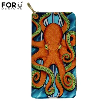 FORUDESIGNS Brand Wallets Octopus Surfboard Design Women Men Purse Long Leather Waterproof Phone Bags for Ladies Card Holder Bag
FORUDESIGNS Brand Wallets Octopus Surfboard Design Women Men Purse Long Leather Waterproof Phone Bags for Ladies Card Holder Bag
