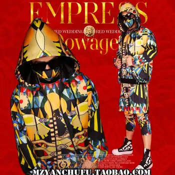 S-5XL ! Hip hop rock male singer costume men's color printing sweater suit personalized nightclub DJ stage coat VSTINUS
S-5XL ! Hip hop rock male singer costume men's color printing sweater suit personalized nightclub DJ stage coat VSTINUS