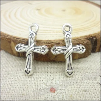 140 pcs Charms Cross Pendant Tibetan silver Zinc Alloy Fit Bracelet Necklace DIY Metal Jewelry Findings
140 pcs Charms Cross Pendant Tibetan silver Zinc Alloy Fit Bracelet Necklace DIY Metal Jewelry Findings