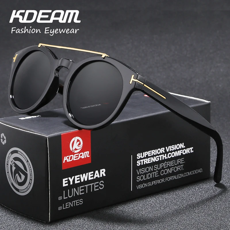 Double Bridge Design New Womens Round Sunglasses Summer Outdoor Sun Glasses Men Brand Eyeglasses Oculos De Sol KDEAM KD1440
Double Bridge Design New Womens Round Sunglasses Summer Outdoor Sun Glasses Men Brand Eyeglasses Oculos De Sol KDEAM KD1440