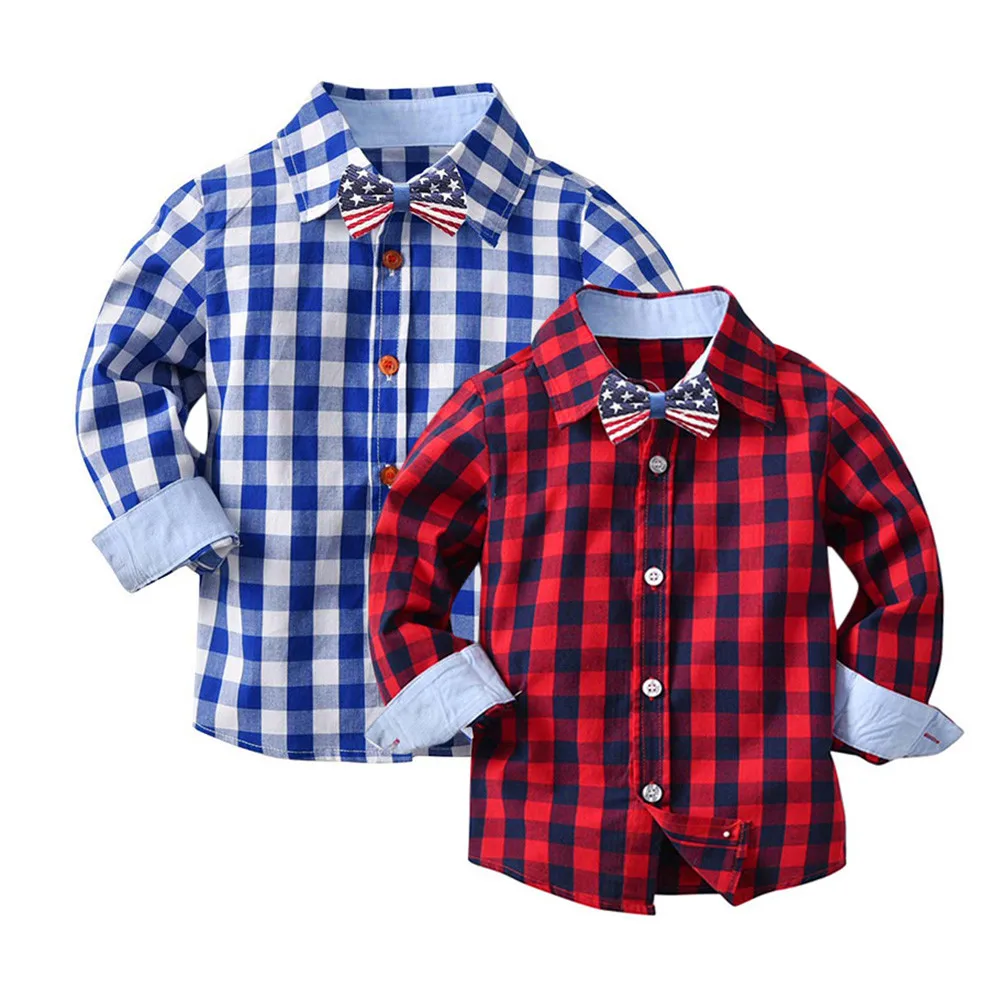 18M-6T Baby Boys Girls Plaid T Shirts Long Sleeve Gentleman Tops Tie Plaid Turn-down Collar Cotton Daily Blue Red Clothes
18M-6T Baby Boys Girls Plaid T Shirts Long Sleeve Gentleman Tops Tie Plaid Turn-down Collar Cotton Daily Blue Red Clothes