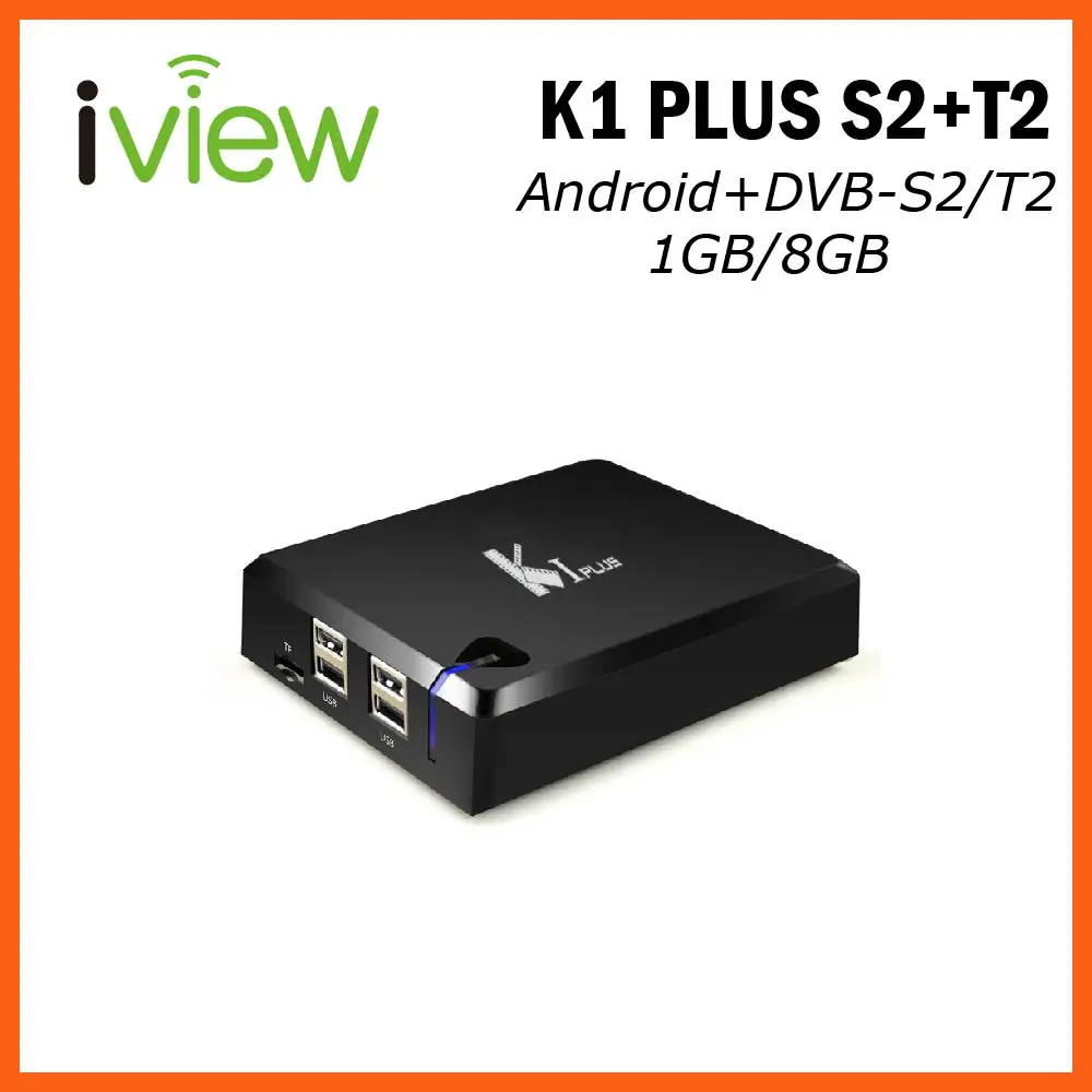 K1 Plus T2+S2 Android TV Box with DVB-S2 DVB-T2 Amlogic S905D Quad Core 1GB RAM 8GB ROM Android 7.1 Built-in 2.4G WiFi 100M LAN
K1 Plus T2+S2 Android TV Box with DVB-S2 DVB-T2 Amlogic S905D Quad Core 1GB RAM 8GB ROM Android 7.1 Built-in 2.4G WiFi 100M LAN