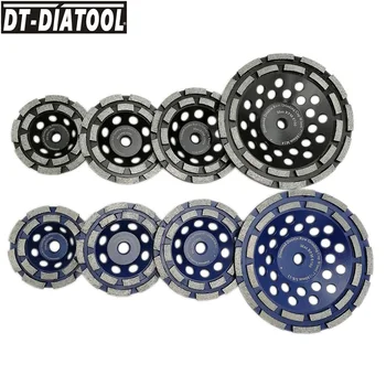 1pc Diameter 100/115/125/180mm Diamond Double Row Cup Grinding Wheel for Concrete Hard Stone Granite Marble M14 or 5/8-11 thread
1pc Diameter 100/115/125/180mm Diamond Double Row Cup Grinding Wheel for Concrete Hard Stone Granite Marble M14 or 5/8-11 thread