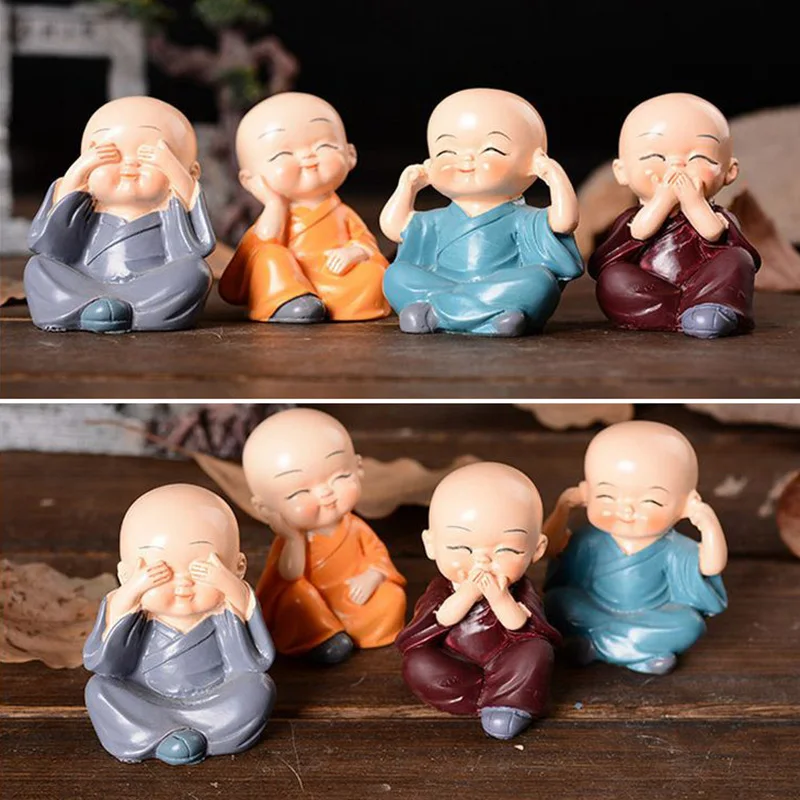 Cute Four Are Not Small Monks Creative Shaolin Doll Car Decoration Resin Crafts Gift
Cute Four Are Not Small Monks Creative Shaolin Doll Car Decoration Resin Crafts Gift