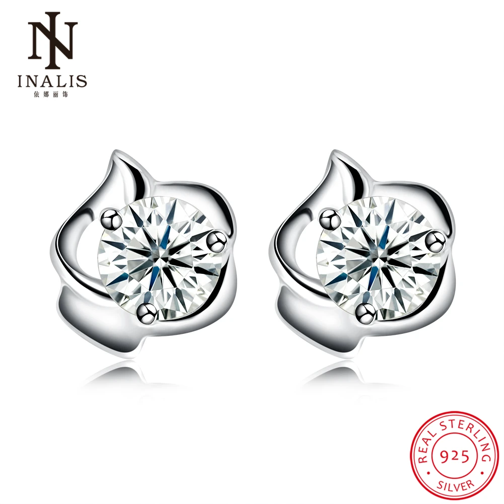 INALIS Fashion 925 Sterling Silver Original Stud Earrings Zircon Earrings For Women Girl Ear Jewelry Gift
INALIS Fashion 925 Sterling Silver Original Stud Earrings Zircon Earrings For Women Girl Ear Jewelry Gift