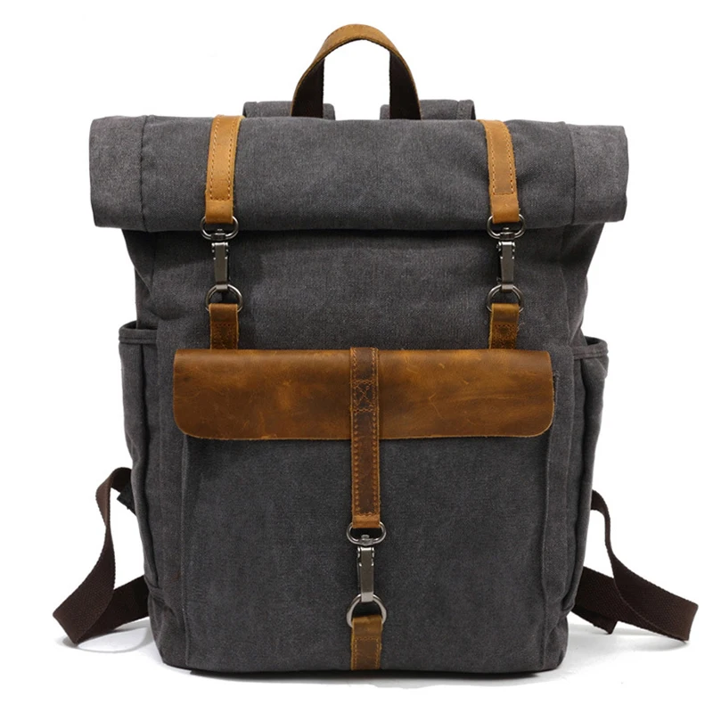 Europe Fashion Canvas Male Leather Backpacks 14" Laptop Daypack Traveling Teenager Back Pack Student Computer Rucksacks Famale
Europe Fashion Canvas Male Leather Backpacks 14" Laptop Daypack Traveling Teenager Back Pack Student Computer Rucksacks Famale