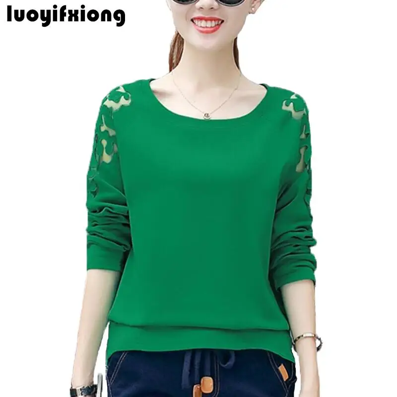Fashion 2019 Women Tops Shirt Long Sleeve O-neck Women Blouses Loose Patchwork Lace Blosue Blusas Casual Plus Size Women Shirts
Fashion 2019 Women Tops Shirt Long Sleeve O-neck Women Blouses Loose Patchwork Lace Blosue Blusas Casual Plus Size Women Shirts