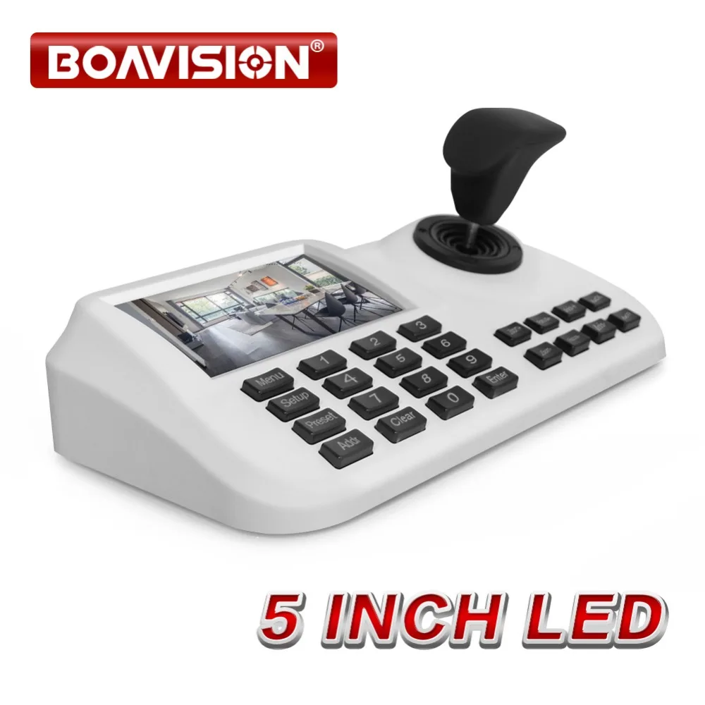 5 Inch LCD ONVIF IP PTZ Keyboard Control IP High Speed Dome Camera 3D Joystick HD LCD Display Network PTZ Keyboard Controller
5 Inch LCD ONVIF IP PTZ Keyboard Control IP High Speed Dome Camera 3D Joystick HD LCD Display Network PTZ Keyboard Controller