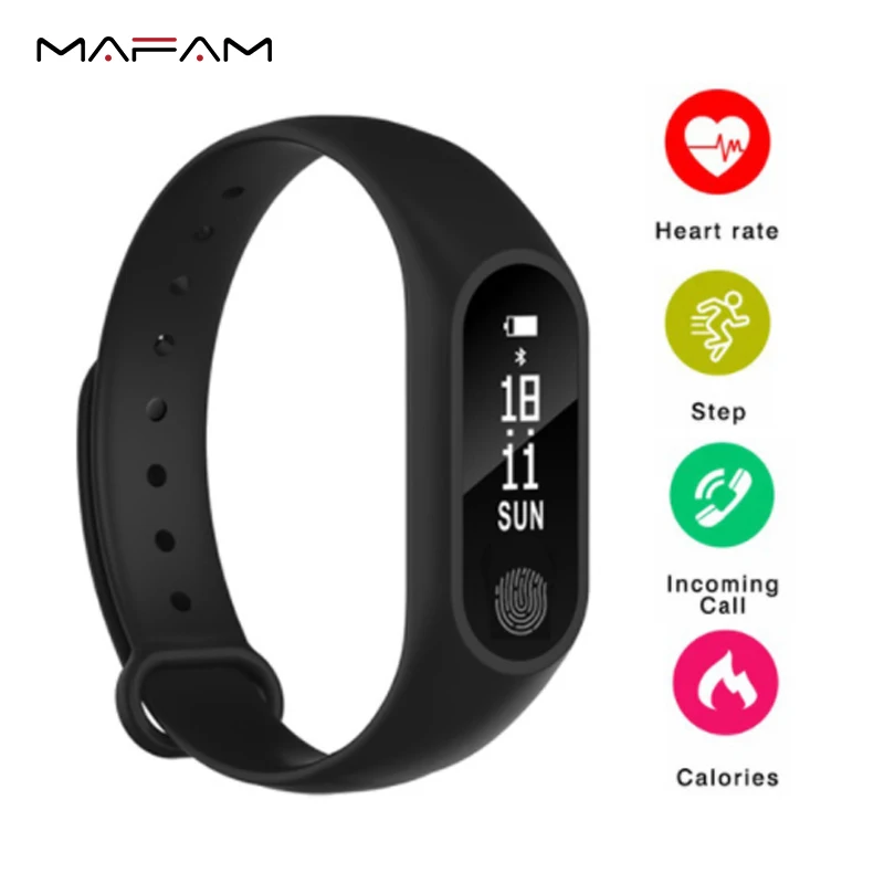 MAFAM M2 Smart Bracelet Waterproof Wristband Heart Rate Monitor Fitness Tracker Bluetooth Smart Band for Android iOS Smartband
MAFAM M2 Smart Bracelet Waterproof Wristband Heart Rate Monitor Fitness Tracker Bluetooth Smart Band for Android iOS Smartband