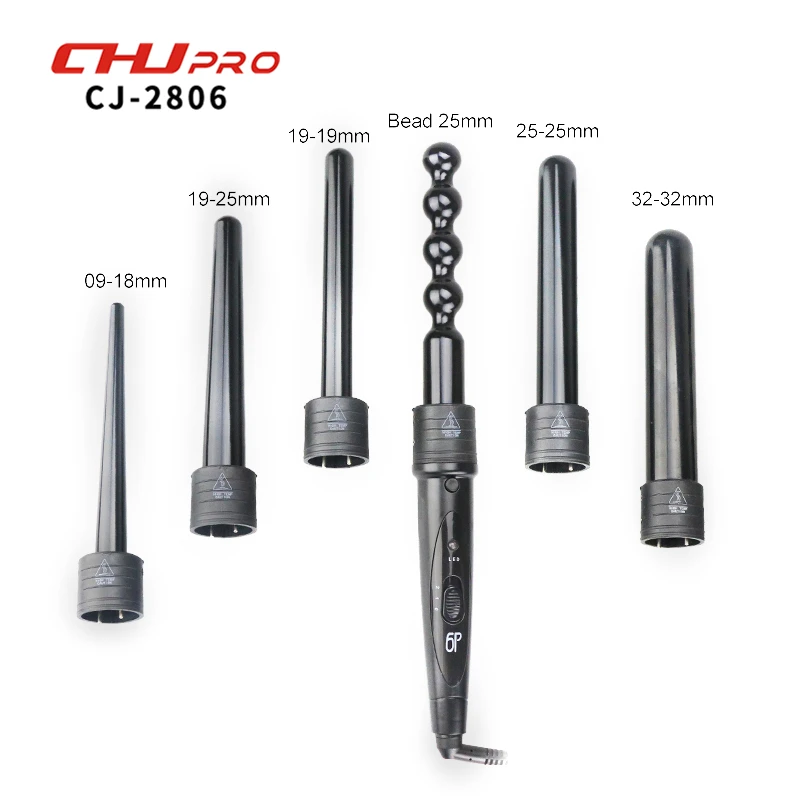 CHJ pro 6 In 1 Hair Curling Iron multi styling Hair Tongs Led Curling Wand Hair Crimper With Glove Ceramic Hair Curler Roller
CHJ pro 6 In 1 Hair Curling Iron multi styling Hair Tongs Led Curling Wand Hair Crimper With Glove Ceramic Hair Curler Roller