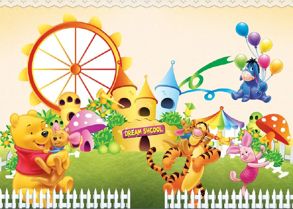 SHENGYONGBAO Vinyl Backdrops for Photography Winnie Pooh theme Photo Studio Background 81122-25
SHENGYONGBAO Vinyl Backdrops for Photography Winnie Pooh theme Photo Studio Background 81122-25