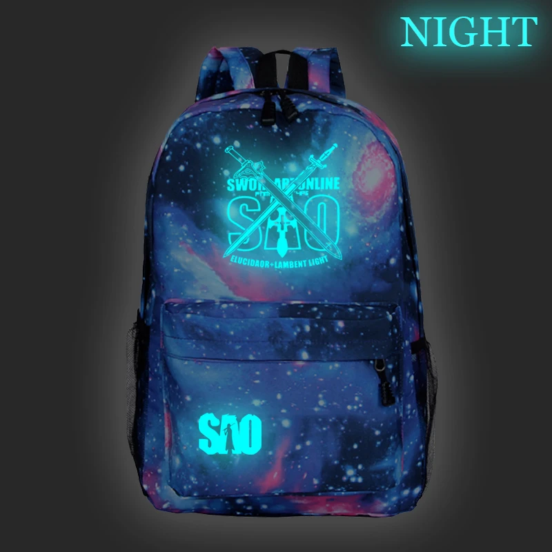 Men Women Boys Girls Sword Art Online Luminous Rucksack Beautiful New Pattern Backpack Fashion Bag Men Women Travel Knapsack
Men Women Boys Girls Sword Art Online Luminous Rucksack Beautiful New Pattern Backpack Fashion Bag Men Women Travel Knapsack