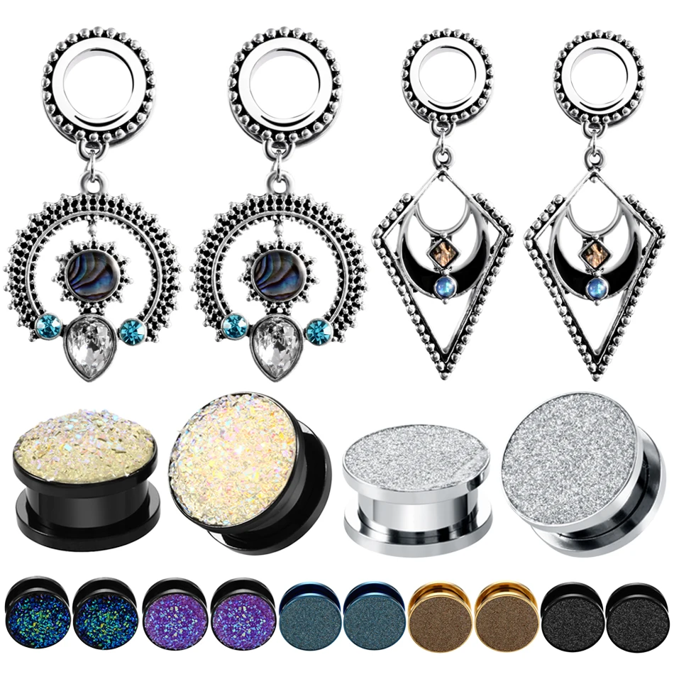 2PCS Stainless Steel Ear Stretchers Plugs and Tunnels Double Flare Helix Dangle Ear Plugs Gauges Women Piercing Body Jewelry
2PCS Stainless Steel Ear Stretchers Plugs and Tunnels Double Flare Helix Dangle Ear Plugs Gauges Women Piercing Body Jewelry