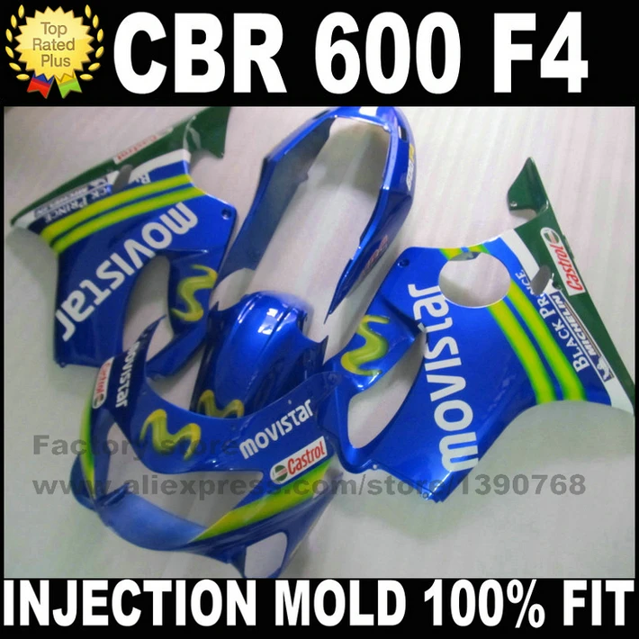 Free customize Fairing kit for HONDA INJECTION mold CBR 600 F4 fairings 1999 2000 CBR600 99 00 blue MOVISTAR motorcyle parts HG8
Free customize Fairing kit for HONDA INJECTION mold CBR 600 F4 fairings 1999 2000 CBR600 99 00 blue MOVISTAR motorcyle parts HG8