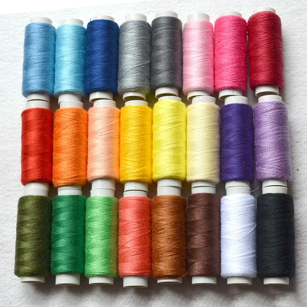 24 Colors Polyester Sewing Thread Box Set DIY Sewing Kit for Hand Machine Needles For Drop Shipping
24 Colors Polyester Sewing Thread Box Set DIY Sewing Kit for Hand Machine Needles For Drop Shipping