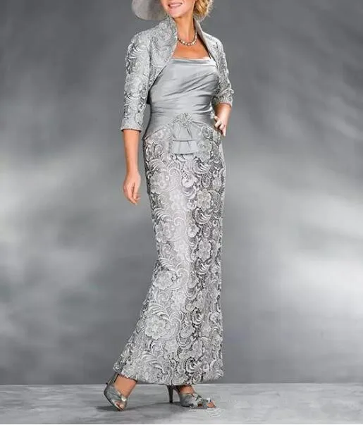 2019 New with Jacket Formal Evening Gowns Silver Satin Mermaid Mother of the Bride Dresses Prom Dresses vestidos de fiesta
2019 New with Jacket Formal Evening Gowns Silver Satin Mermaid Mother of the Bride Dresses Prom Dresses vestidos de fiesta