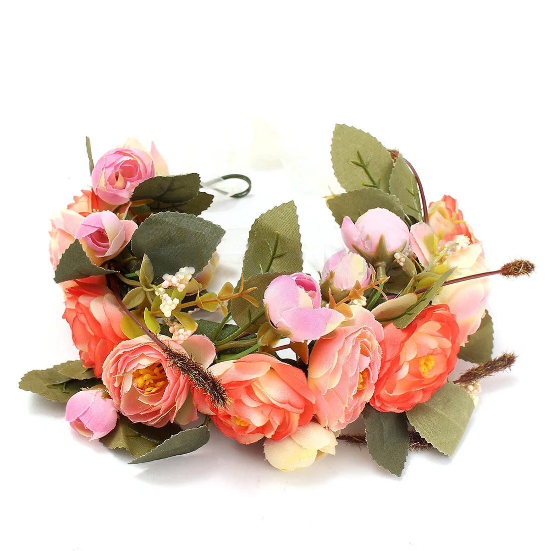 Boutique Floral Garlands Headband Women Wedding Flower Wreath Bohemia Crown Hair Band Orange
Boutique Floral Garlands Headband Women Wedding Flower Wreath Bohemia Crown Hair Band Orange