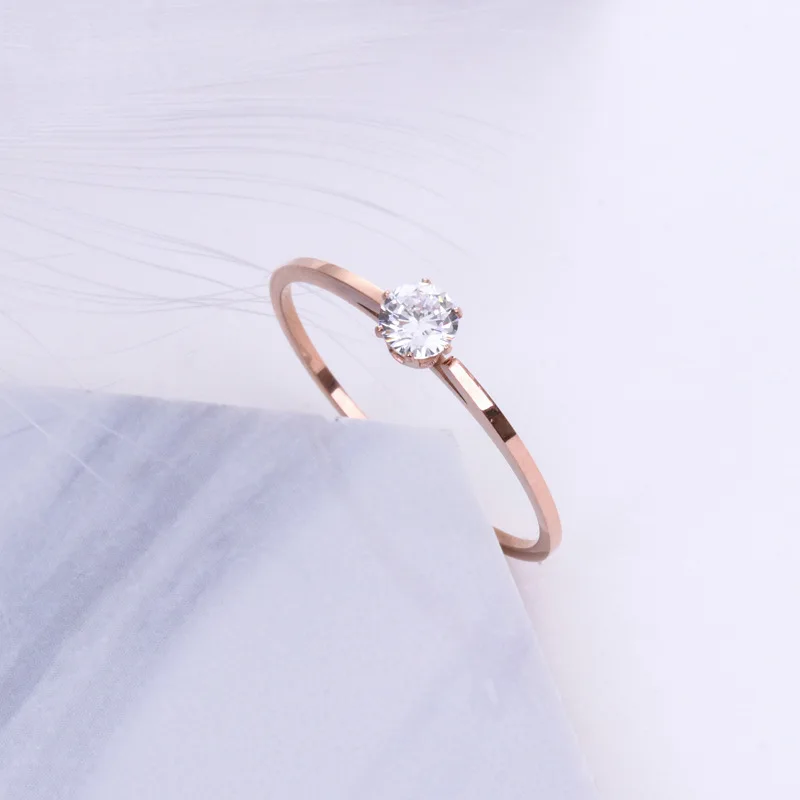 Martick Low Price Single Sparkling Cubic Rings Rose Gold Color 2mm Fine Six Prong Setting Simple Elegant Wedding Rings R239
Martick Low Price Single Sparkling Cubic Rings Rose Gold Color 2mm Fine Six Prong Setting Simple Elegant Wedding Rings R239