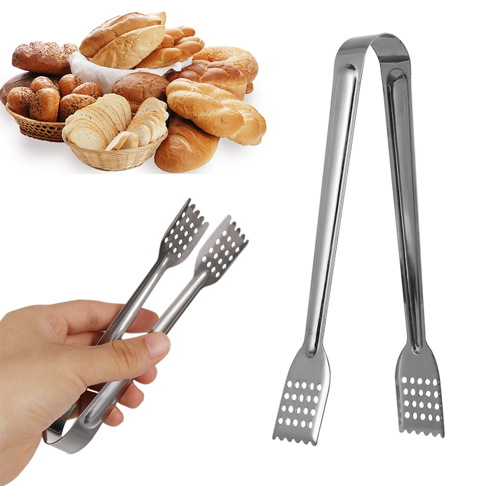1PC Satinless Steel Food Tongs Multifunction Kitchen Tools Non-stick BBQ Kitchen Cooking For Cake Steak Hollowed-out BBQ Clamp
1PC Satinless Steel Food Tongs Multifunction Kitchen Tools Non-stick BBQ Kitchen Cooking For Cake Steak Hollowed-out BBQ Clamp