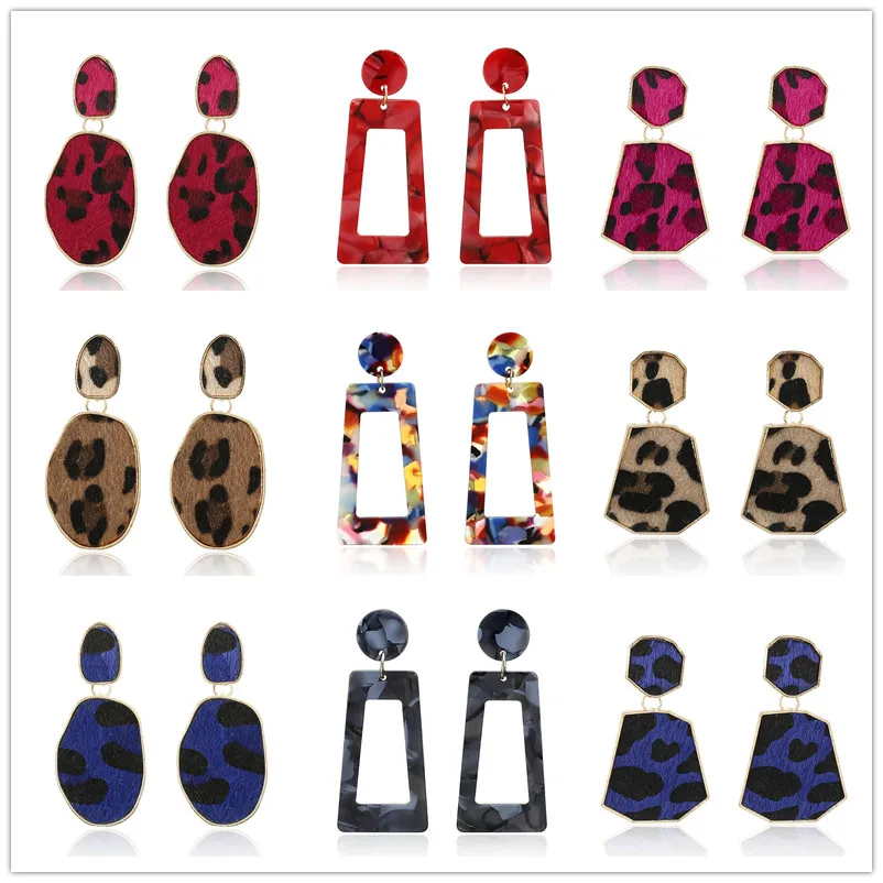 Geometry Resin Dangle Drop Earrings For Women Fashion Leopard Print Long Acrylic Punk Earring Christmas Gifts Jewelry
Geometry Resin Dangle Drop Earrings For Women Fashion Leopard Print Long Acrylic Punk Earring Christmas Gifts Jewelry