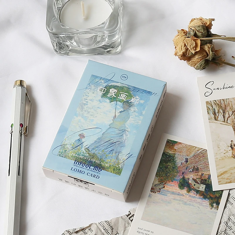28 pcs/box impression gallery creative lomo cards Oil painting message small card Christmas birthday gift card holiday universal
28 pcs/box impression gallery creative lomo cards Oil painting message small card Christmas birthday gift card holiday universal