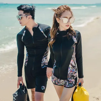 Couples Swimwear Rash Guards Men Women Long Sleeve Jacket Pants Bra Shorts Beach Wear Surfing Bathing Suits Rashguards Wetsuits
Couples Swimwear Rash Guards Men Women Long Sleeve Jacket Pants Bra Shorts Beach Wear Surfing Bathing Suits Rashguards Wetsuits