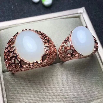 Couple Rings Set Natural Hetian Jade Lover's Ring Free shipping Finger ring Natural real l Hetian Jade 925 sterling silver
Couple Rings Set Natural Hetian Jade Lover's Ring Free shipping Finger ring Natural real l Hetian Jade 925 sterling silver